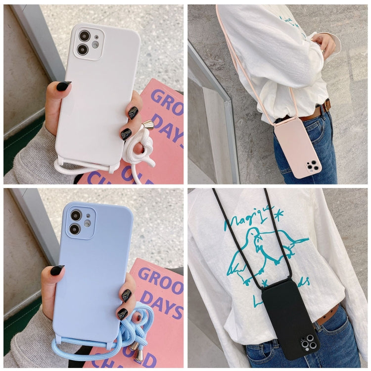 Crossbody Lanyard Liquid Silicone Case, For iPhone 16, For iPhone 15 Pro Max, For iPhone 15 Pro