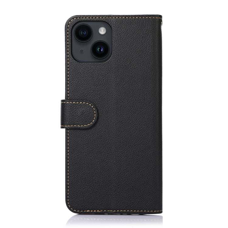 KHAZNEH Litchi Texture Leather RFID Phone Case