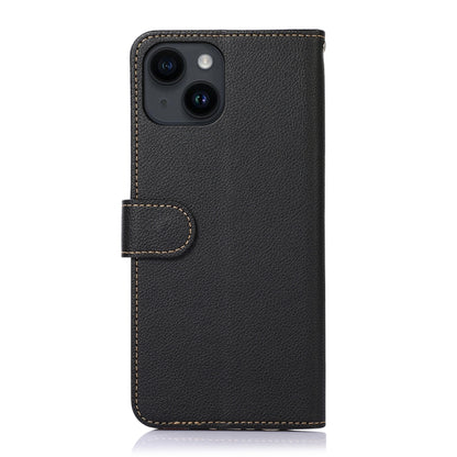 KHAZNEH Litchi Texture Leather RFID Phone Case