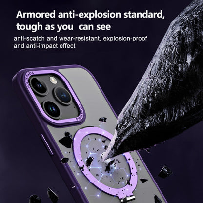 Skin Feel MagSafe Shockproof Phone Case with Holder, For iPhone 15 Pro Max, For iPhone 15 Pro, For iPhone 15 Plus, For iPhone 15