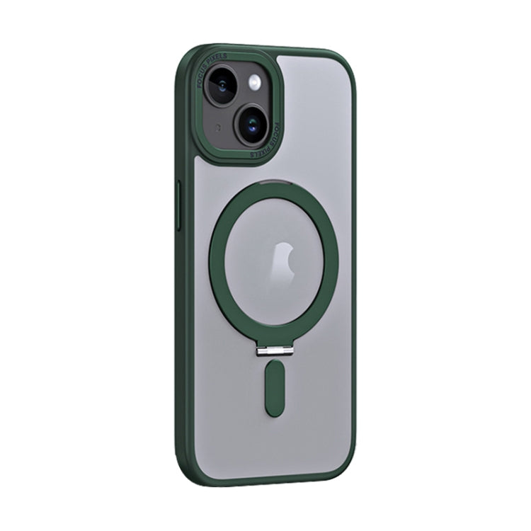Skin Feel MagSafe Shockproof Phone Case with Holder, For iPhone 15 Pro Max, For iPhone 15 Pro, For iPhone 15 Plus, For iPhone 15