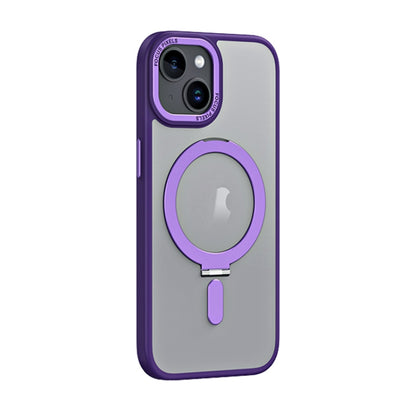 Skin Feel MagSafe Shockproof Phone Case with Holder, For iPhone 15 Pro Max, For iPhone 15 Pro, For iPhone 15 Plus, For iPhone 15
