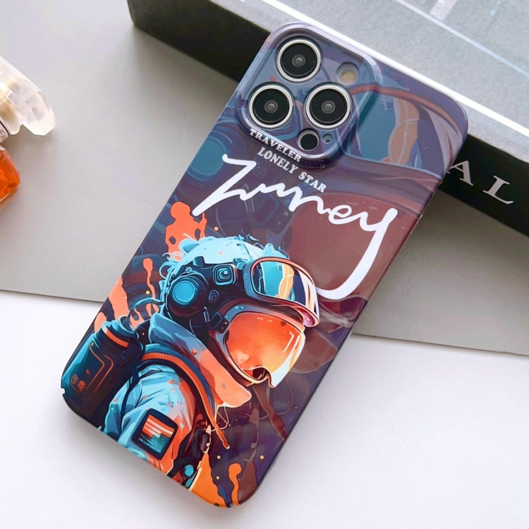 Painted Pattern Precise Hole PC Phone Case, For iPhone 15 Pro