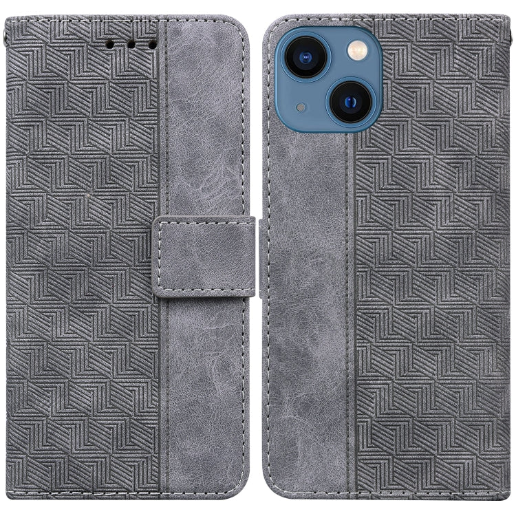 Geometric Embossed Leather Phone Case