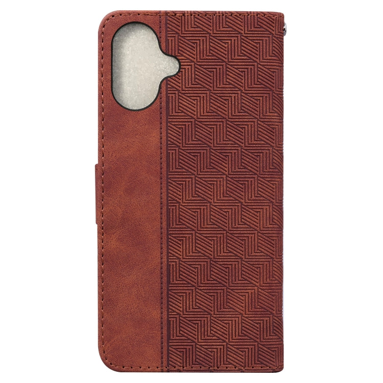 Geometric Embossed Leather Phone Case