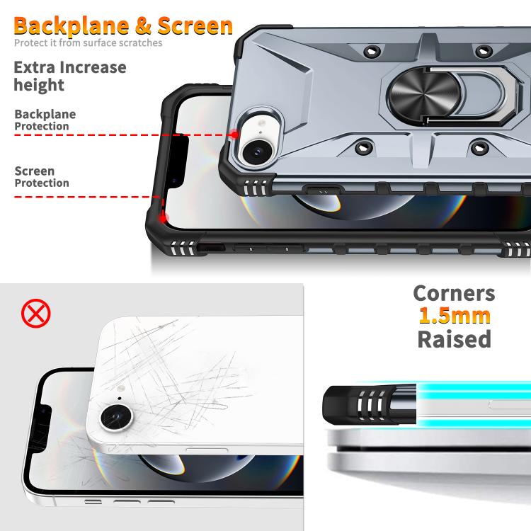Ring Holder Phone Case, For iPhone 16e, For iPhone 16 Pro Max, For iPhone 16 Pro, For iPhone 15 Pro Max, For iPhone 15 Pro
