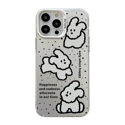 Cute Animal Pattern Series PC + TPU Phone Case, For iPhone 15 Pro Max, For iPhone 14, For iPhone 15 Pro, For iPhone 14 Pro