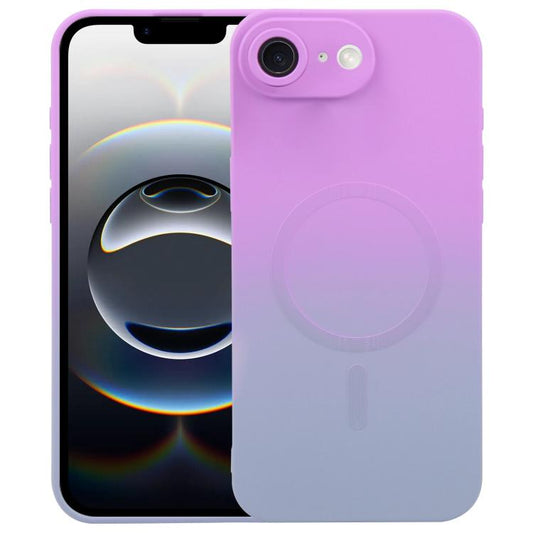 Liquid TPU Silicone Gradient MagSafe Phone Case, For iPhone 16e, For iPhone 16 Pro Max, For iPhone 16 Pro, For iPhone 16 Plus, For iPhone 16, For iPhone 15 Pro Max, For iPhone 15 Pro, For iPhone 15 Plus