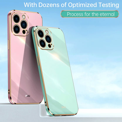XINLI Straight Edge 6D Electroplate TPU Phone Case