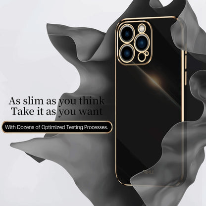 XINLI Straight Edge 6D Electroplate TPU Phone Case