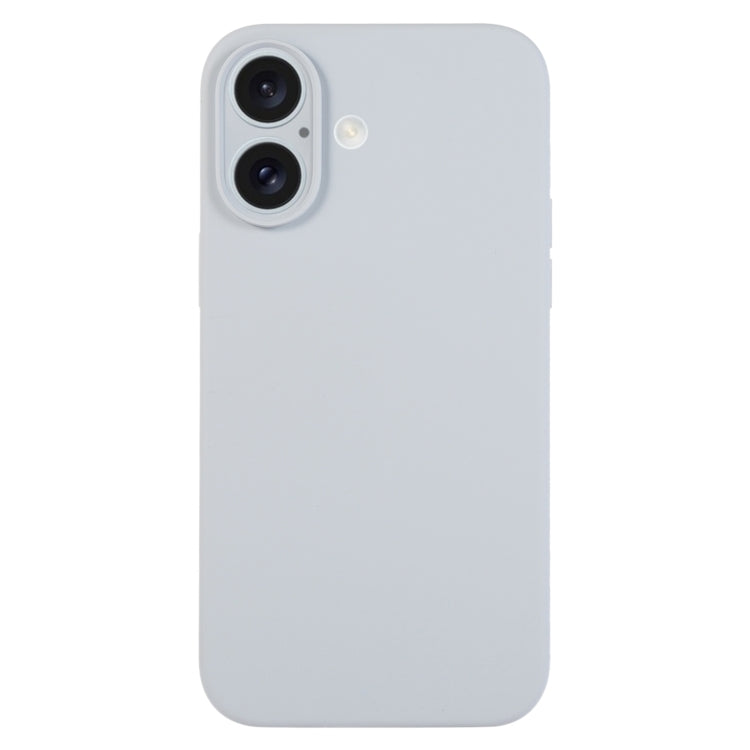 Pure Color Liquid Silicone Fine Pore Phone Case, For iPhone 16 Plus