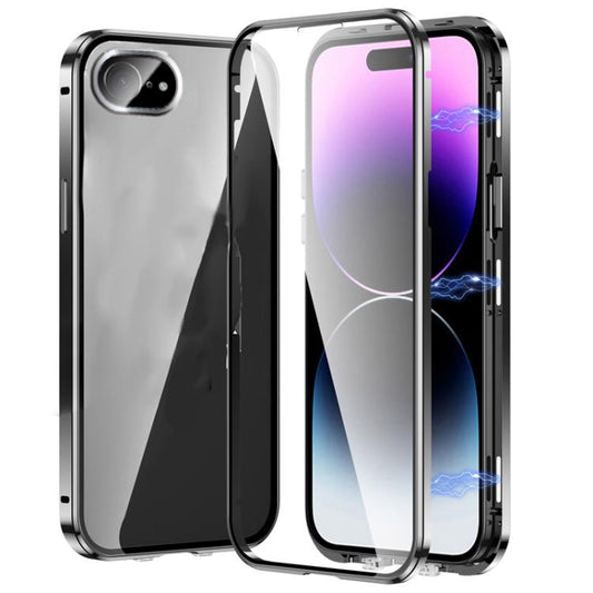 Magnetic Double-buckle HD Tempered Glass Phone Case