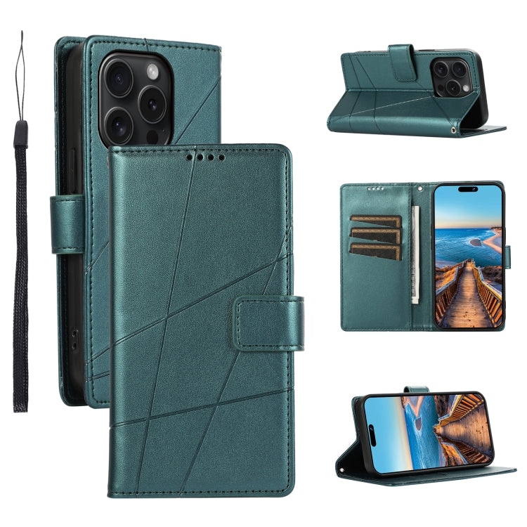 PU Genuine Leather Texture Embossed Line Phone Case