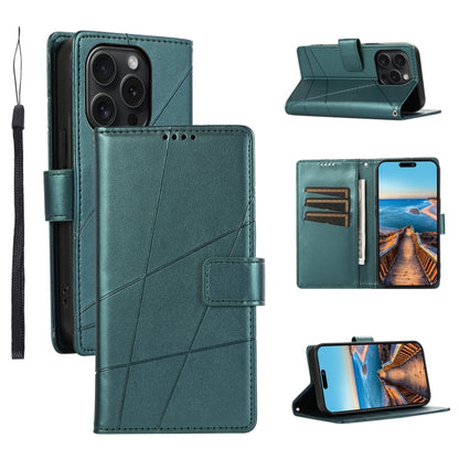 PU Genuine Leather Texture Embossed Line Phone Case