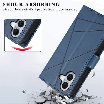 PU Genuine Leather Texture Embossed Line Phone Case