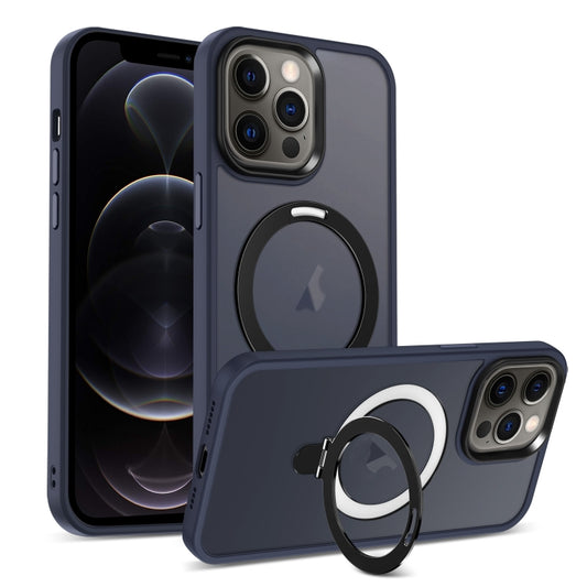 Skin-feel MagSafe Holder PC Hybrid TPU Phone Case
