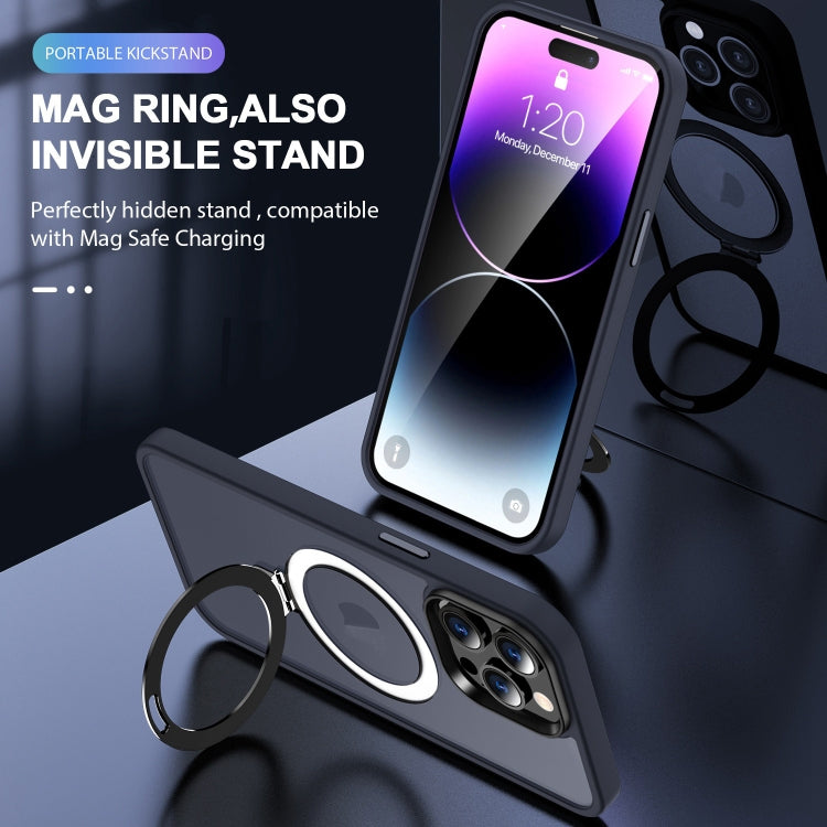 Skin-feel MagSafe Holder PC Hybrid TPU Phone Case