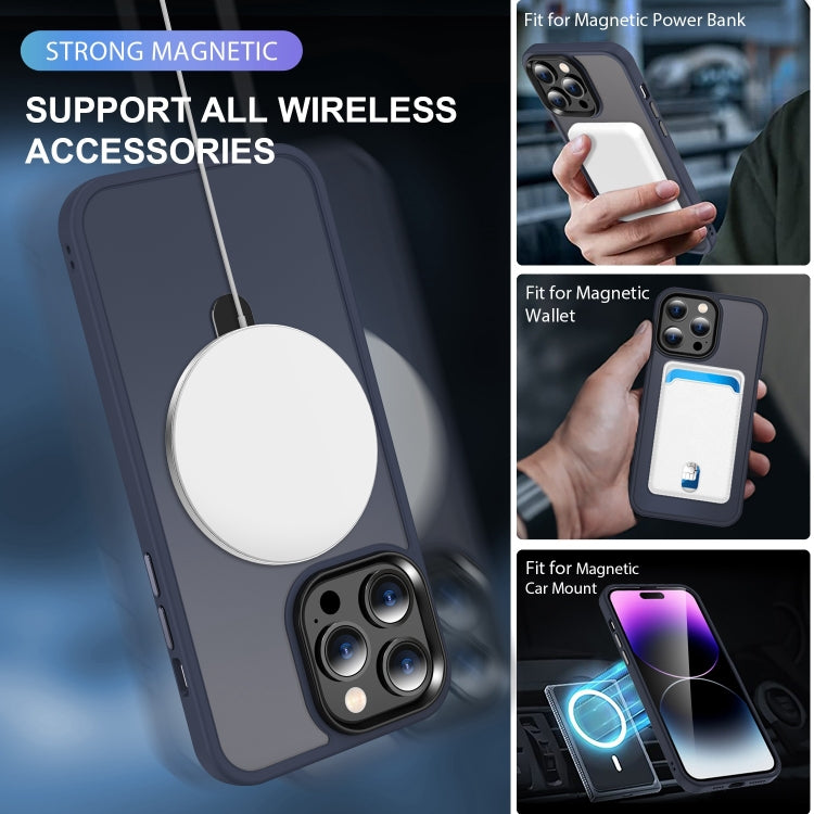 Skin-feel MagSafe Holder PC Hybrid TPU Phone Case