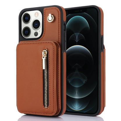 YM006 Skin Feel Zipper Card Bag Phone Case with Dual Lanyard, For iPhone SE 2022 / 2020 / 8 / 7, For iPhone 13 Pro Max, For iPhone 13 Pro, For iPhone 13, For iPhone 12 / 12 Pro, For iPhone 12 Pro Max