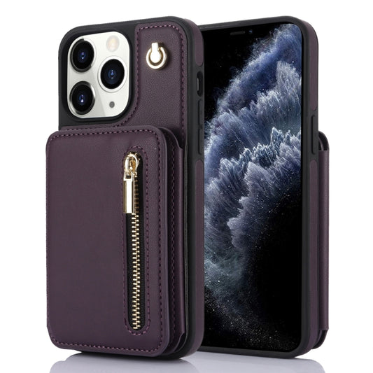 YM006 Skin Feel Zipper Card Bag Phone Case with Dual Lanyard, For iPhone 11 Pro Max, For iPhone 11, For iPhone 11 Pro, For iPhone X / XS, For iPhone XR, For iPhone XS Max
