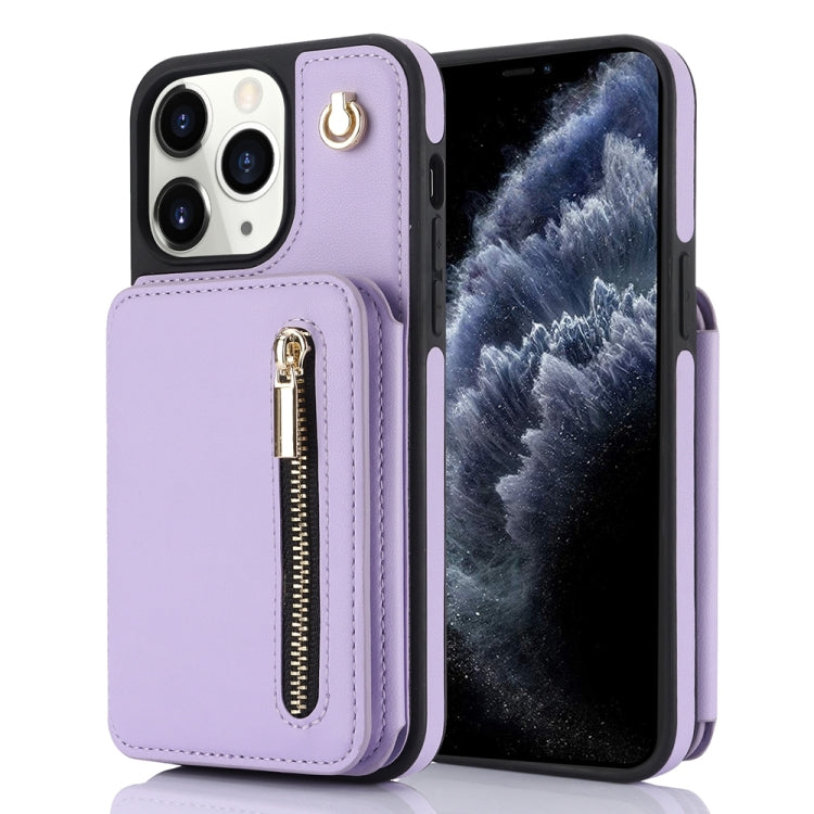 YM006 Skin Feel Zipper Card Bag Phone Case with Dual Lanyard, For iPhone 11 Pro Max, For iPhone 11, For iPhone 11 Pro, For iPhone X / XS, For iPhone XR, For iPhone XS Max