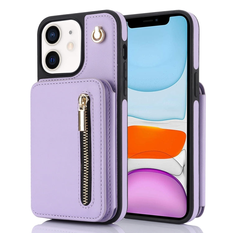 YM006 Skin Feel Zipper Card Bag Phone Case with Dual Lanyard, For iPhone 11 Pro Max, For iPhone 11, For iPhone 11 Pro, For iPhone X / XS, For iPhone XR, For iPhone XS Max