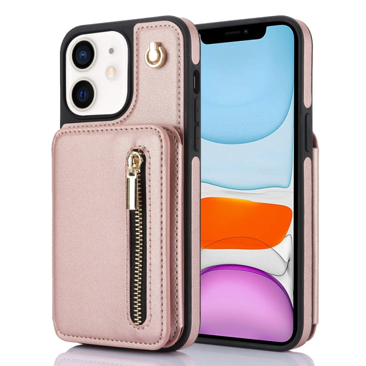 YM006 Skin Feel Zipper Card Bag Phone Case with Dual Lanyard, For iPhone 11 Pro Max, For iPhone 11, For iPhone 11 Pro, For iPhone X / XS, For iPhone XR, For iPhone XS Max