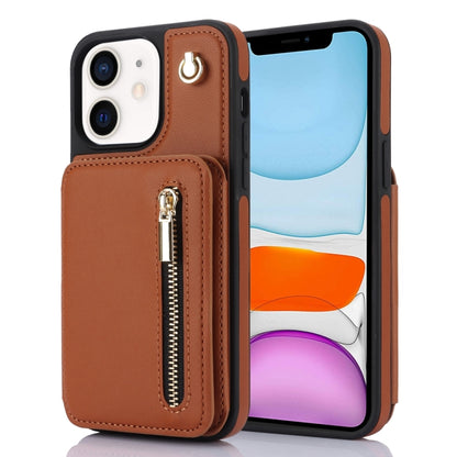 YM006 Skin Feel Zipper Card Bag Phone Case with Dual Lanyard, For iPhone 11 Pro Max, For iPhone 11, For iPhone 11 Pro, For iPhone X / XS, For iPhone XR, For iPhone XS Max