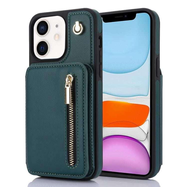 YM006 Skin Feel Zipper Card Bag Phone Case with Dual Lanyard, For iPhone 11 Pro Max, For iPhone 11, For iPhone 11 Pro, For iPhone X / XS, For iPhone XR, For iPhone XS Max