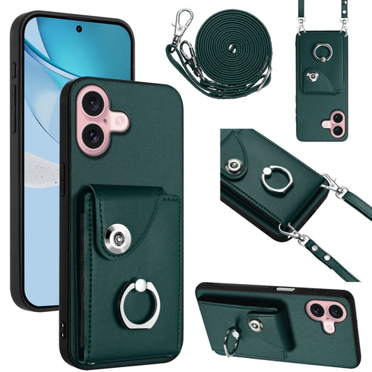 Organ Card Bag Ring Holder Phone Case with Long Lanyard