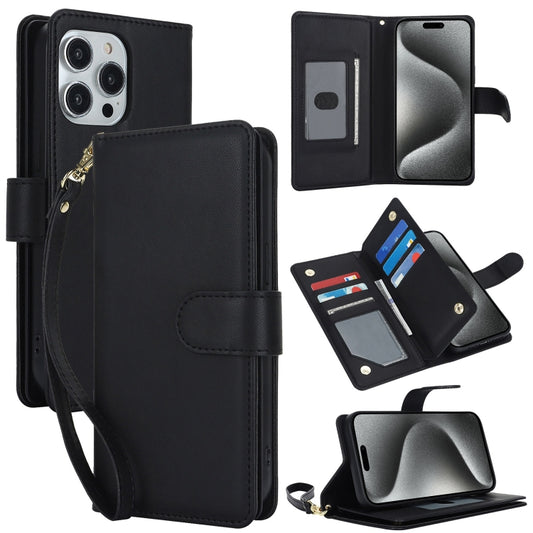 Multi-Card Wallet RFID Leather Phone Case, For iPhone 15 Pro, For iPhone 15 Plus, For iPhone 15, For iPhone 14 Plus, For iPhone 14, For iPhone 14 Pro