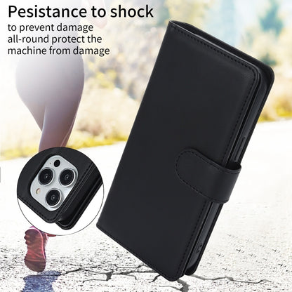 Multi-Card Wallet RFID Leather Phone Case, For iPhone 15 Pro, For iPhone 15 Plus, For iPhone 15, For iPhone 14 Plus, For iPhone 14, For iPhone 14 Pro