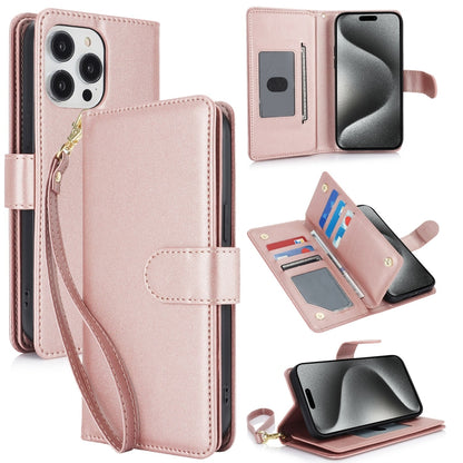 Multi-Card Wallet RFID Leather Phone Case, For iPhone 15 Pro, For iPhone 15 Plus, For iPhone 15, For iPhone 14 Plus, For iPhone 14, For iPhone 14 Pro