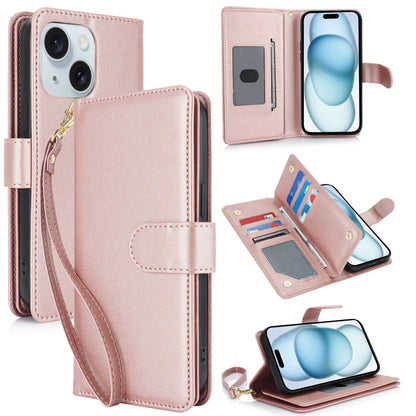 Multi-Card Wallet RFID Leather Phone Case, For iPhone 15 Pro, For iPhone 15 Plus, For iPhone 15, For iPhone 14 Plus, For iPhone 14, For iPhone 14 Pro
