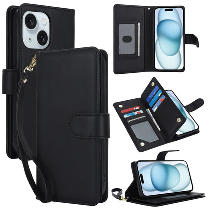 Multi-Card Wallet RFID Leather Phone Case, For iPhone 15 Pro, For iPhone 15 Plus, For iPhone 15, For iPhone 14 Plus, For iPhone 14, For iPhone 14 Pro