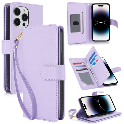 Multi-Card Wallet RFID Leather Phone Case, For iPhone 15 Pro, For iPhone 15 Plus, For iPhone 15, For iPhone 14 Plus, For iPhone 14, For iPhone 14 Pro