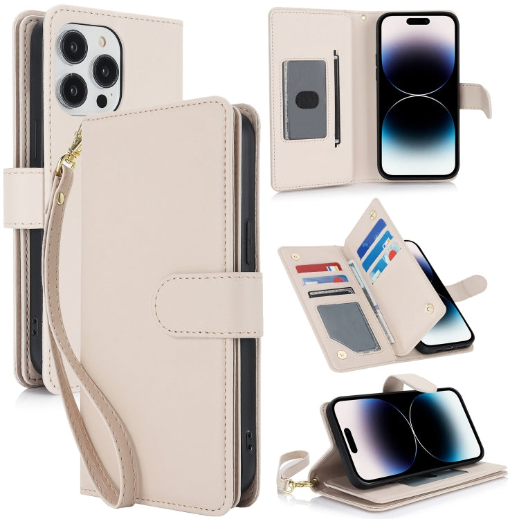 Multi-Card Wallet RFID Leather Phone Case, For iPhone 15 Pro, For iPhone 15 Plus, For iPhone 15, For iPhone 14 Plus, For iPhone 14, For iPhone 14 Pro