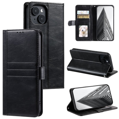 Simple 6-Card Wallet Leather Phone Case, For iPhone 15, For iPhone 14 Plus, For iPhone 14, For iPhone 14 Pro, For iPhone 14 Pro Max, For iPhone 7 / 8 / SE 2022