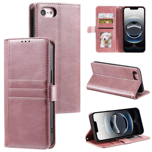 Simple 6-Card Wallet Leather Phone Case, For iPhone 16e, For iPhone 16 Pro Max, For iPhone 16 Pro, For iPhone 15 Pro Max, For iPhone 15 Pro, For iPhone 15 Plus