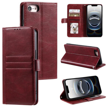 Simple 6-Card Wallet Leather Phone Case, For iPhone 16e, For iPhone 16 Pro Max, For iPhone 16 Pro, For iPhone 15 Pro Max, For iPhone 15 Pro, For iPhone 15 Plus