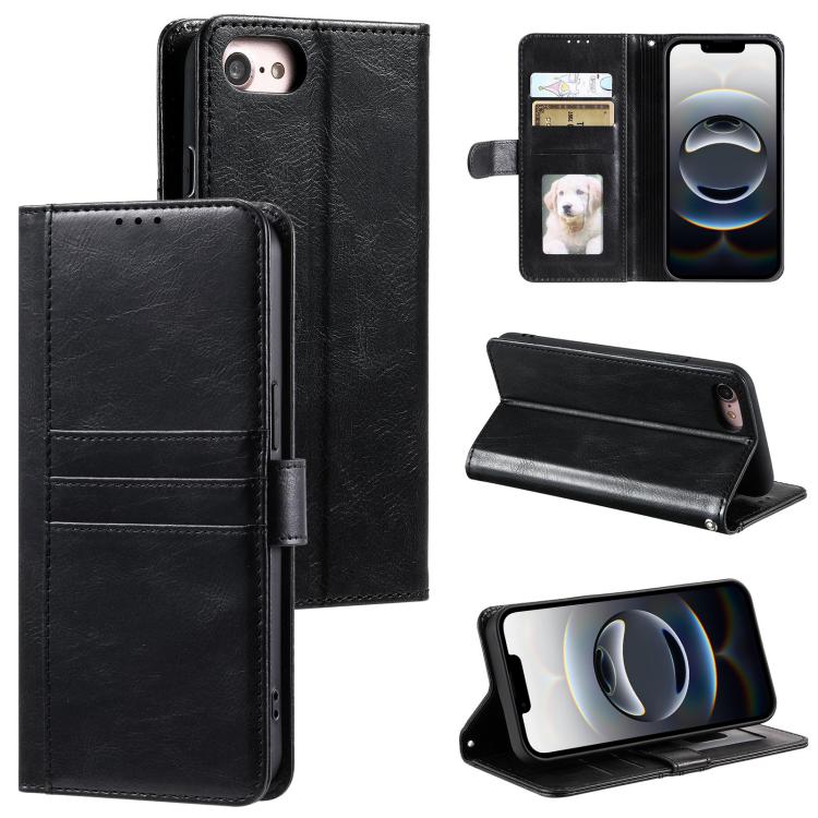 Simple 6-Card Wallet Leather Phone Case, For iPhone 16e, For iPhone 16 Pro Max, For iPhone 16 Pro, For iPhone 15 Pro Max, For iPhone 15 Pro, For iPhone 15 Plus