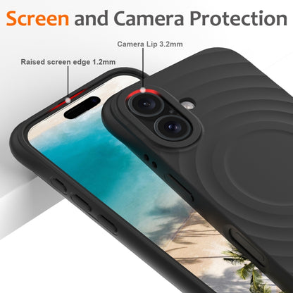 Wave Texture MagSafe Magnetic Liquid Silicone Phone Case
