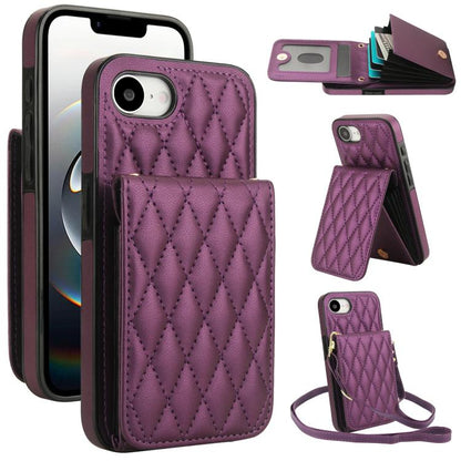 YM015 Crossbody Rhombic Card Bag RFID Phone Case