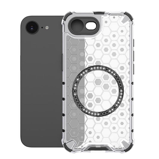 Honeycomb Magnetic Ring Shockproof Phone Case, For iPhone 16e, For iPhone 16 Pro Max, For iPhone 16 Pro, For iPhone 16 Plus, For iPhone 16, For iPhone 15 Pro Max, For iPhone 15 Pro, For iPhone 15 Plus, For iPhone 15