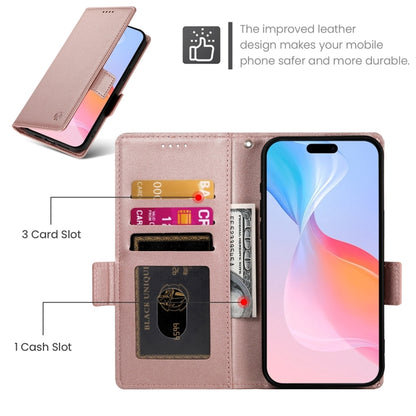 Side Buckle Magnetic Frosted Leather Phone Case