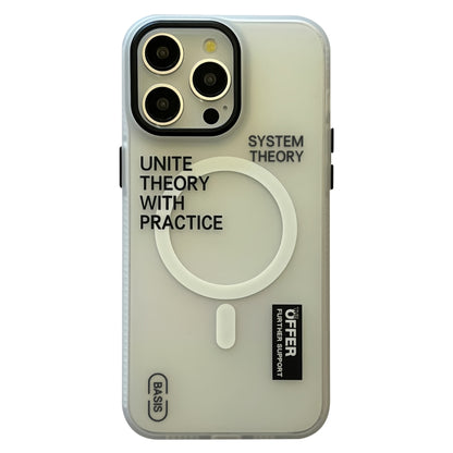 Frosted Metal Lens Protection Frame MagSafe Phone Case