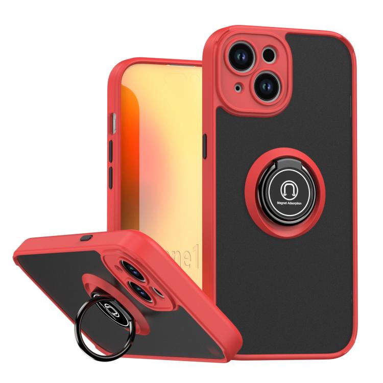 Q Shadow 1 Series TPU + PC Phone Case with Ring