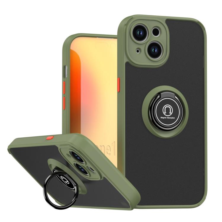 Q Shadow 1 Series TPU + PC Phone Case with Ring