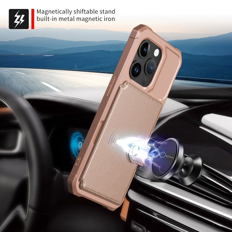 Magnetic Wallet Card Bag Leather Phone Case, For iPhone 15 Pro Max, For iPhone 15 Pro, For iPhone 15 Plus, For iPhone 15