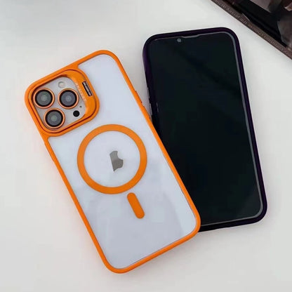 U1 Invisible Lens Holder Acrylic + TPU MagSafe Magnetic Phone Case, For iPhone 15 Pro Max, For iPhone 15 Pro, For iPhone 15 Plus, For iPhone 15